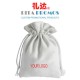White Cotton Canvas Drawstring Bags for Promotional Giveaways (RPCDB-4)