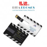 USB Memory Pendrives Business Credit Card Style with Full Color Printing Logo (RPPUFD-6)